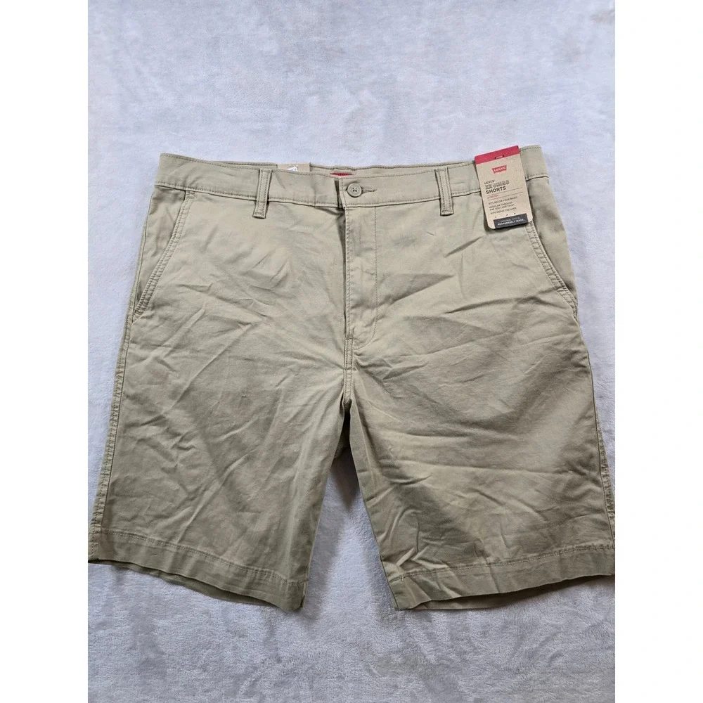 Levi's XX Chino Shorts Mens 36 Tan Khaki Cotton Stretch Twill Regular Fit NEW